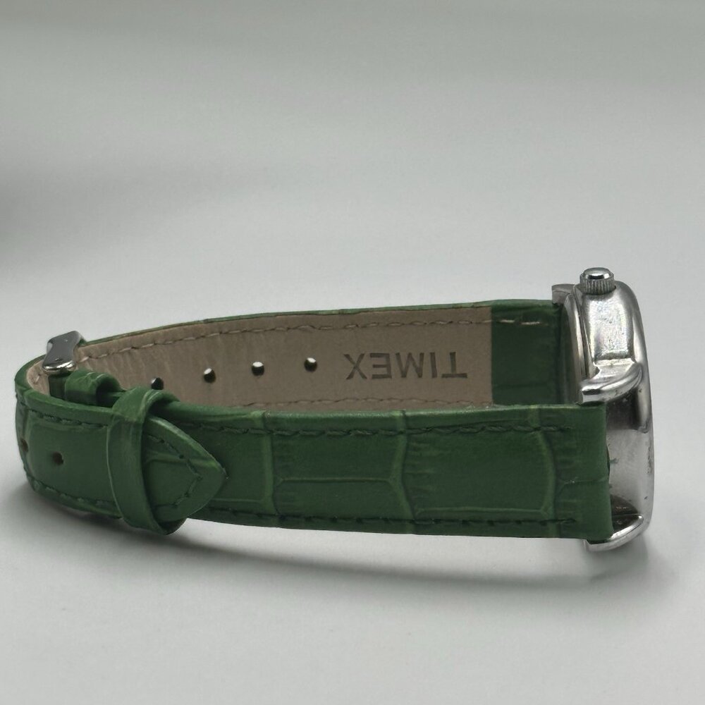 Timex Watch Women Silver Tone Black Dial Multicolored Numberals New Battery - Picture 9 of 12